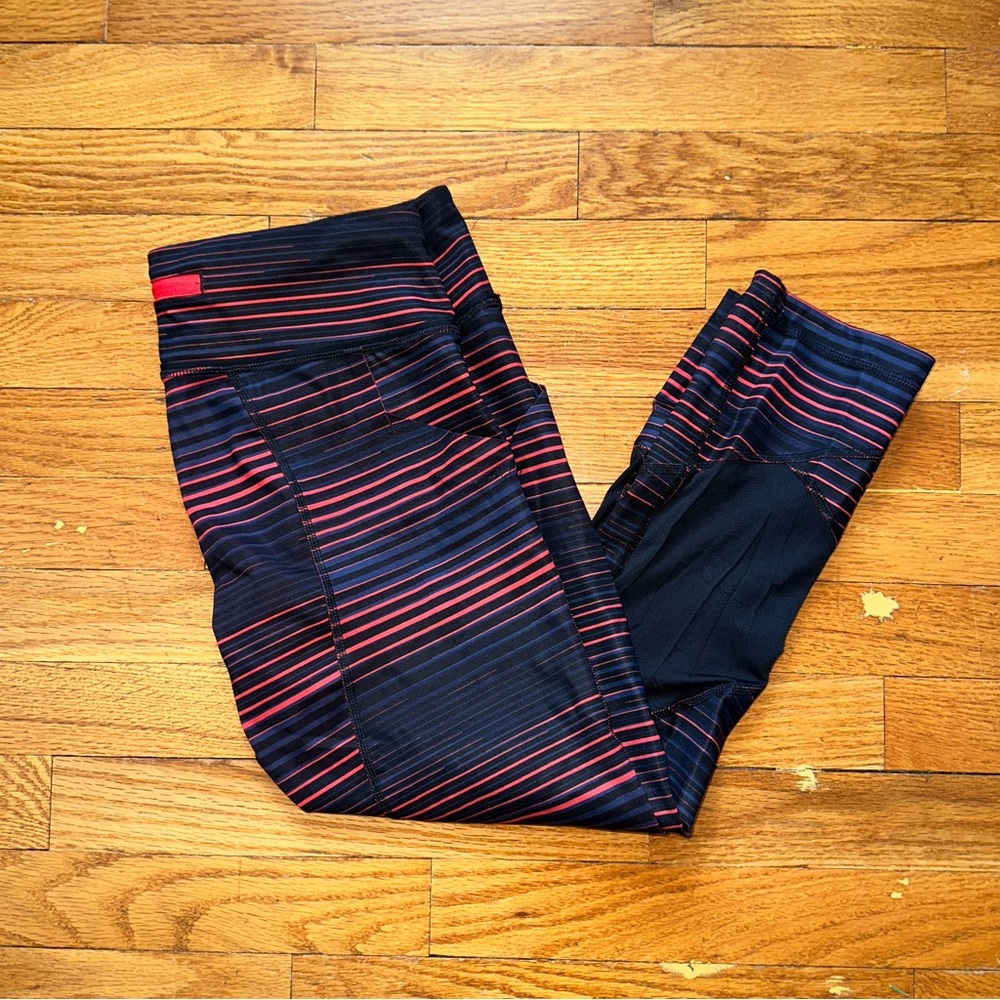 Lululemon Pace Rival Crop *Full-On Luxtreme Twisted Dune Alarming Black 6
